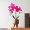 Fake Flowers with Vase, Faux Orchid, Artificial Flowers in Vase, Fake Orchid Fake Plant, Artificial Orchids, Fake Flowers for Decoration in Vase, Fake Orchid, Orquideas Artificiales Grandes - Purple